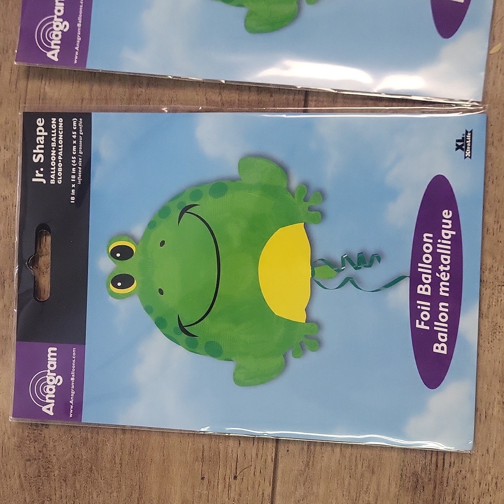 Anagram Frog Jr. Shape Balloon - 4 Packages - Picture 2 of 5